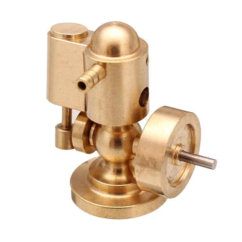 Dampfmaschine Bausatz Erwachsene, Mini-Einzylinder-Reinkupfer-Dampfmaschine Generator Modell Dampfbetriebenes Mechanisches Set für Motorleistung am Schiffsmodell von Generic