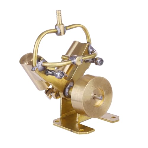 Dampfmaschine Bausatz Erwachsene, Mini V-förmige Dampfmaschine aus reinem Kupfer mit Zwei Zylindern Generator Modell Dampfbetriebenes Mechanisches Set von Generic