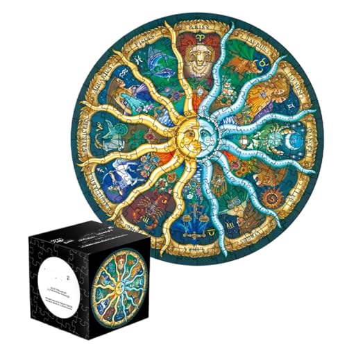 Das 168-teilige Puzzle ist EIN Lernspiel für Kinder von 6 bis 10 Jahren. EIN pädagogisches Lernspiel mit Einer Aufbewahrung mit Tieren und Mustern. (C, 20cm) von Generic