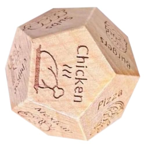 Date Night Dice – hölzerne Lebensmittelentscheidungswürfel | Holz Datum Nacht Würfel | 12-seitige lustige Dating-Würfel, Paar-Lebensmittelwürfel, Entscheidungswürfel für Frauen, Männer, Freundin Date Night Dice – hölzerne Lebensmittelentscheidungswürfel | Holz Datum Nacht Würfel | 12-seitige lustige Dating-Würfel, Paar-Lebensmittelwürfel, Entscheidungswürfel für Frauen, Männer, Freundin von Generic