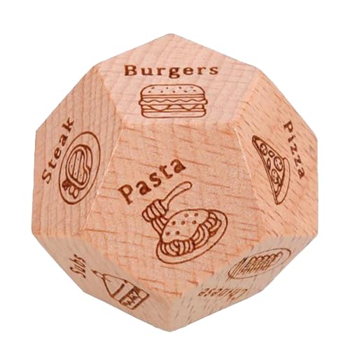 Date-Night-Würfel – Date-Night-Mahlzeit-Würfel | Date Night Dinner Würfel | Food Decider Würfelspiel für Paare | Lustige Dating-Würfel für Essen | Romantische Date-Ideen | Holzgeschenke zum Jahrestag Date-Night-Würfel – Date-Night-Mahlzeit-Würfel | Date Night Dinner Würfel | Food Decider Würfelspiel für Paare | Lustige Dating-Würfel für Essen | Romantische Date-Ideen | Holzgeschenke zum Jahrestag von Generic