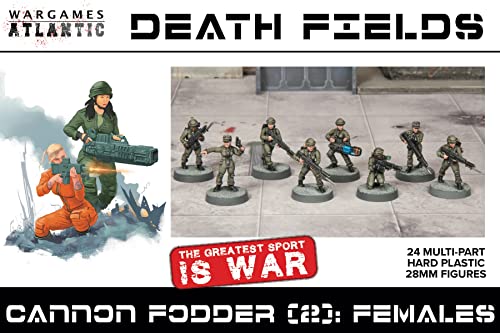 New Death Fields – Cannon Fodder 2 = Frauen (24 Figuren) mehrteiliger Hartplastik (hochschlagfestes Polystyrol) 28 mm Figuren von Generic