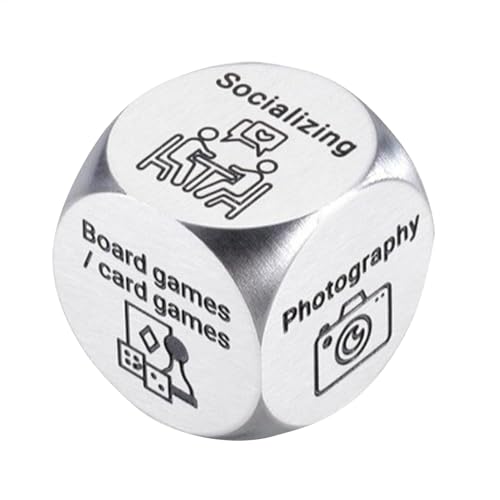 Decision Dice, Edelstahl Datum Night Dice Game für Erwachsene – Lustige Option Wählwürfel Datum Ideas Fun Night Dating Decision Dice for Boyfriend Girlfriend Husband Decision Dice, Edelstahl Datum Night Dice Game für Erwachsene – Lustige Option Wählwürfel Datum Ideas Fun Night Dating Decision Dice for Boyfriend Girlfriend Husband von Generic