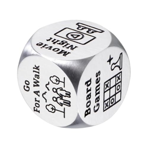Decision Dice Game – Stainless Steel Novelty Dice for Couples | Romantic Date Night Toy, Creative Valentine’s Day Gift Idea, Fun Party Accessory, Entertainment Game for Adults, Unique Aniversary Decision Dice Game – Stainless Steel Novelty Dice for Couples | Romantic Date Night Toy, Creative Valentine’s Day Gift Idea, Fun Party Accessory, Entertainment Game for Adults, Unique Aniversary von Generic
