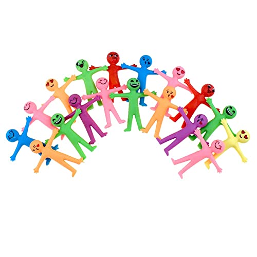 Dehnbare Smiley-Stressabbau, Geschenk für Erwachsene und Kinder, Mathematikzähler, Bösewicht, zufällige Farbe, 20 Stück Dehnbare Smiley-Stressabbau, Geschenk für Erwachsene und Kinder, Mathematikzähler, Bösewicht, zufällige Farbe, 20 Stück von Generic