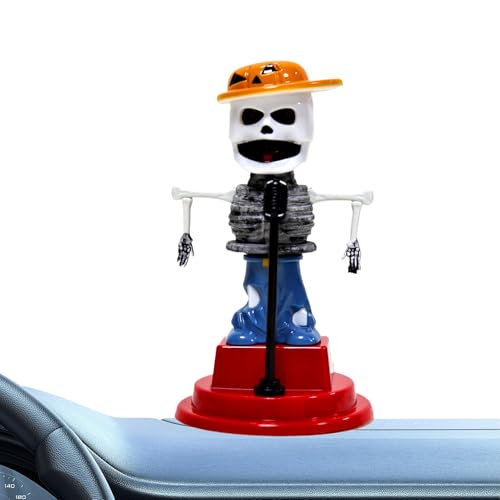 Dekorationen Für Auto Armaturenbrett - Sonnenschädel-Dekorationen Mit Solarzellen Für Fahrzeug-Armaturenbrett - Fahrzeuginnenzubehör Mit Dunklem Design Halloween Totenkopffigur Für Freizeitfahrzeuge Dekorationen Für Auto Armaturenbrett - Sonnenschädel-Dekorationen Mit Solarzellen Für Fahrzeug-Armaturenbrett - Fahrzeuginnenzubehör Mit Dunklem Design Halloween Totenkopffigur Für Freizeitfahrzeuge von Generic