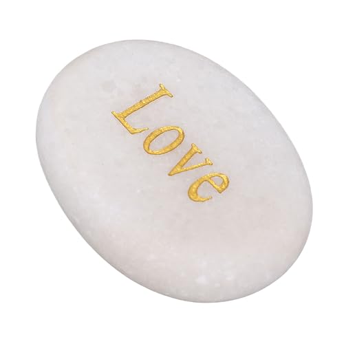 Dekorative Gravur Marmor Stone Craft für Familie und Freunde, Glänzendes Aussehen, Nicht Verblassende Schrift, Einfache Wartung, Geeignet für Badezimmer und Aquarien (Love) von Generic