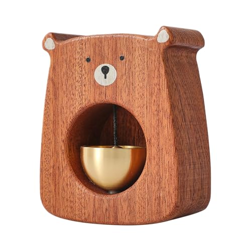 Dekorative Klingel - Bär aus Holz mit scharfem Klang, Tischdekoration, interaktives Klingelspielzeug für Kinder, Mädchen und Jugendliche Dekorative Klingel - Bär aus Holz mit scharfem Klang, Tischdekoration, interaktives Klingelspielzeug für Kinder, Mädchen und Jugendliche von Generic