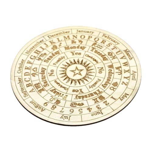 Dekoratives Pendelbrett aus Holz – Wahrsagbrett, Radiästhesiebrett | Metaphysische Botschaften, Werkzeuge zur Wahrsagung von Hexerei für die Dekoration von Spirituellen Altaren Dekoratives Pendelbrett aus Holz – Wahrsagbrett, Radiästhesiebrett | Metaphysische Botschaften, Werkzeuge zur Wahrsagung von Hexerei für die Dekoration von Spirituellen Altaren von Generic