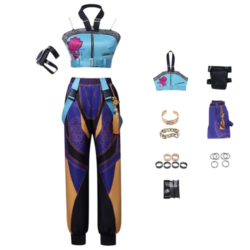 Demon Hunters Kostüm Cosplay-Sets mit Accessoires Halloween-Karneval-Party-Kostüm von Generic