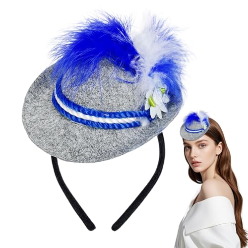 Deutsche Party Kopfbedeckung - Oktoberfest Mini -Hut -Stirnband, gefiederter Alpenstil Accessoire | Kostümparty -Kopfschmuck für Themenfeiern, Bierfestivals, Oktoberfest -, Neuheit Kopfbedeckung Deutsche Party Kopfbedeckung - Oktoberfest Mini -Hut -Stirnband, gefiederter Alpenstil Accessoire | Kostümparty -Kopfschmuck für Themenfeiern, Bierfestivals, Oktoberfest -, Neuheit Kopfbedeckung von Generic