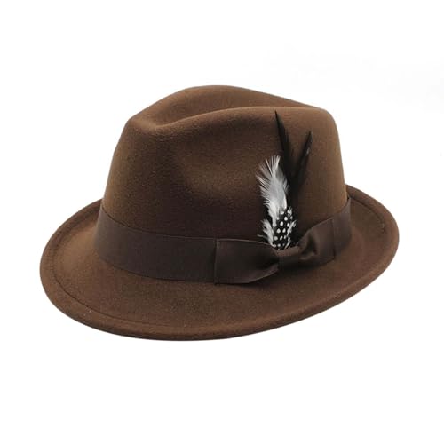 Deutscher Vintage-Bierhut, traditioneller Fedora mit Feder für Oktoberfest-Kostümpartys und Outdoor-Events Hut Set Hut Wandern Damen Deutscher Vintage-Bierhut, traditioneller Fedora mit Feder für Oktoberfest-Kostümpartys und Outdoor-Events Hut Set Hut Wandern Damen von Generic