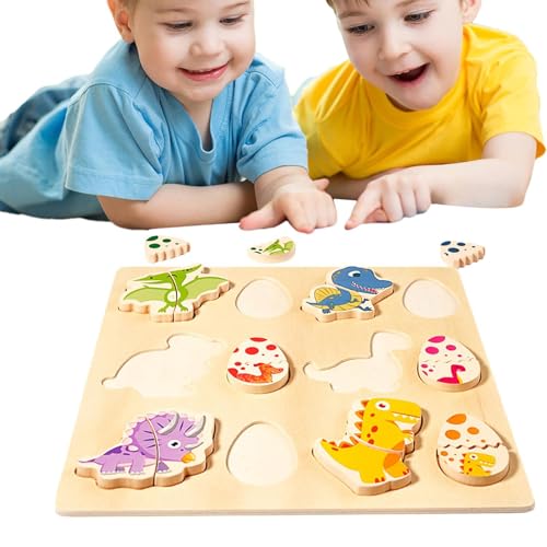 Dinosaurier-Eg-Puzzle aus Holz, Puzzles für | Puzzlespielzeug in Form eines Dinosaurier-Eies aus Holz, niedliche Cartoon-Tierpuzzle, frühes Lernspielzeug für die Feinmotorik Dinosaurier-Eg-Puzzle aus Holz, Puzzles für | Puzzlespielzeug in Form eines Dinosaurier-Eies aus Holz, niedliche Cartoon-Tierpuzzle, frühes Lernspielzeug für die Feinmotorik von Generic