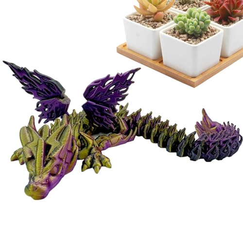 Dinosaurier-Figur-Spielzeug, Dinosaurier bedruckt in - Dinosaurier-Figur mit Flügeldruck | Sammelfigur mit Tischdekoration in Farbverlauf für Teetisch, Gläser Dinosaurier-Figur-Spielzeug, Dinosaurier bedruckt in - Dinosaurier-Figur mit Flügeldruck | Sammelfigur mit Tischdekoration in Farbverlauf für Teetisch, Gläser von Generic
