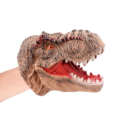 Dinosaurier-Handpuppe, -Gummi-Handpuppen für Kinder, realistisches Dinosaurier-Spielzeug | Flexibler Handpuppe, weiches Dinosaurier-Kopf-Spielzeug für ein fantasievolles Spiel, Dinosaurier-Handpuppe, -Gummi-Handpuppen für Kinder, realistisches Dinosaurier-Spielzeug | Flexibler Handpuppe, weiches Dinosaurier-Kopf-Spielzeug für ein fantasievolles Spiel, von Generic