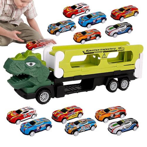 Dinosaurier-LKW-Spielzeug, Schiebebahn-Spielzeug, Transportspielzeug mit 12 Spielzeugen, Lernspielzeug für Kinder | Dinosauriertransport für Dinosaurier-LKW-Spielzeug, Schiebebahn-Spielzeug, Transportspielzeug mit 12 Spielzeugen, Lernspielzeug für Kinder | Dinosauriertransport für von Generic