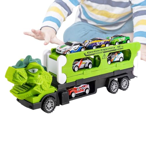 Dinosaurier-LKW-Spielzeug, Tiertransportfahrzeuge, Dinosaurier-Spielzeug, zusammenklappbar, mit 6 Autos, für Spielzeug ab 3 Jahren Dinosaurier-LKW-Spielzeug, Tiertransportfahrzeuge, Dinosaurier-Spielzeug, zusammenklappbar, mit 6 Autos, für Spielzeug ab 3 Jahren von Generic