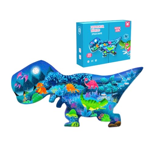 Dinosaurier-Puzzle für Erwachsene, Dinosaurier-Puzzlespiel, glänzend, 200-teiliges Puzzle, für Kinder von 3 bis 8 Jahren, lustig Dinosaurier-Puzzle für Erwachsene, Dinosaurier-Puzzlespiel, glänzend, 200-teiliges Puzzle, für Kinder von 3 bis 8 Jahren, lustig von Generic