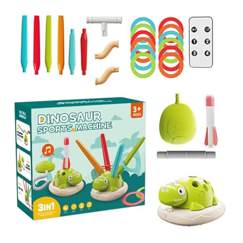 Dinosaurier-Raketenspielzeug, Ringwurfspiel - Dinosaurier-Rasenspiele - Familien-Familien-Outdoorspielzeug, multifunktional, eingebaute Musik, Fernbedienung inkl Dinosaurier-Raketenspielzeug, Ringwurfspiel - Dinosaurier-Rasenspiele - Familien-Familien-Outdoorspielzeug, multifunktional, eingebaute Musik, Fernbedienung inkl von Generic