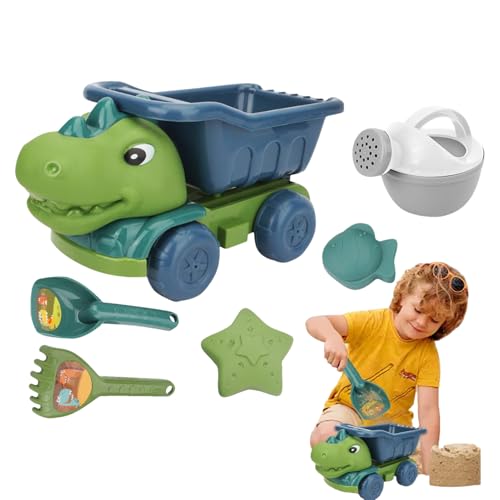 Dinosaurier-Sandspiele für Kinder - Buntes Plastikform-Set, Strände Set | Kindheit Tier-Sandbox-Werkzeuge mit Eimer zur Lagerung des Lastwagens Dinosaurier-Sandspiele für Kinder - Buntes Plastikform-Set, Strände Set | Kindheit Tier-Sandbox-Werkzeuge mit Eimer zur Lagerung des Lastwagens von Generic