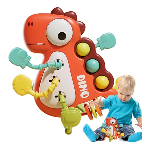 Dinosaurier Stretch Spielzeug, Pull-Dinosaurier-Spielzeug,Sensory Pull String Vorschullernen Dinosaurier Spielzeug | Lustige bunte Lernspielzeug für Ostern Thanksgiving Kindertag von Generic