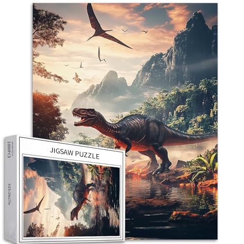 Dinosaurier werden ausgestorben, 1000-teiliges Puzzle für Erwachsene, Naturkatastrophe, Kunst-Puzzle, herausfordernde Familienaktivitäten, buntes Bastelpuzzle für Heimdekoration, Geschenke, 50 x 70 cm Dinosaurier werden ausgestorben, 1000-teiliges Puzzle für Erwachsene, Naturkatastrophe, Kunst-Puzzle, herausfordernde Familienaktivitäten, buntes Bastelpuzzle für Heimdekoration, Geschenke, 50 x 70 cm von Generic