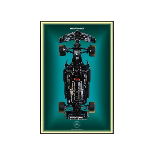 Display-Wandtafel kompatibel mit Lego 42141 Technic für McLaren Formel 1 Rennwagen, Geschenkideen für Lego F1 Auto-Wandmontage-Enthusiasten, nur Wandtafel (42171,with Light) von Generic