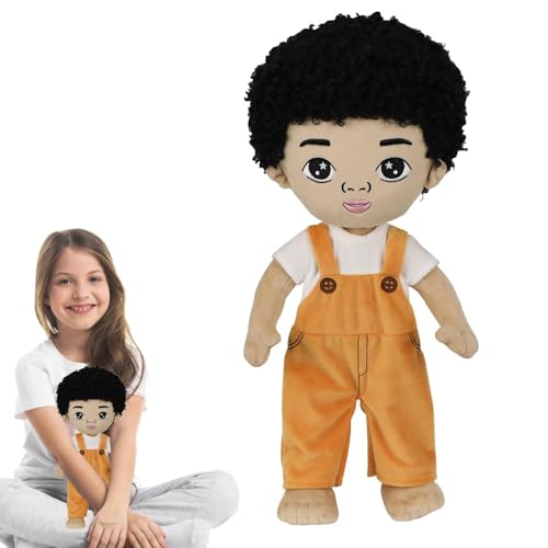 Doll-Cozy Soft Doll Doll Cozy Afro-Kaukasian Fabric-Cozy | Handpuppenspielzeug im hawaiianischen Stil, komplettes Foto, Heimdekoration für Schlafzimmer, Sofa, Bett, Schlafzimmer P von Generic
