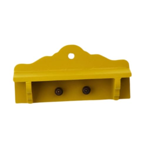 Dollhouse -Hut und Katastar, Kleidung Hange, Vintage Hat Stand, Mini Closet Rack, für Foto -Stütze, Gelb Dollhouse -Hut und Katastar, Kleidung Hange, Vintage Hat Stand, Mini Closet Rack, für Foto -Stütze, Gelb von Generic