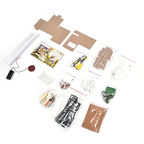 Dollhouse -Kit, Leichtes Verbundholz -Miniaturhaus für über 14 Jahre Alt für die Dekoration und Sammlung zu Hause Dollhouse -Kit, Leichtes Verbundholz -Miniaturhaus für über 14 Jahre Alt für die Dekoration und Sammlung zu Hause von Generic