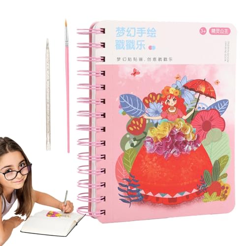 Dolls Dress-up-Spiel, Dress-up Sticker Books | Reiseaufkleber Buch Puzzle Game - Pädagogisches Poking Toy, Vorschullernaktivitäten zum Entspannen und Dolls Dress-up-Spiel, Dress-up Sticker Books | Reiseaufkleber Buch Puzzle Game - Pädagogisches Poking Toy, Vorschullernaktivitäten zum Entspannen und von Generic