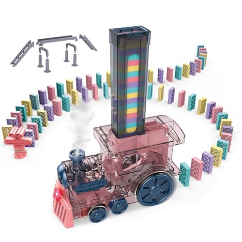 Domino Train Toy Set - Self-Loading Train, Interactive Domino Game | Motorized Domino Laying Machine with Music and Light, Educational Toy for Preschoolers, Creative Activity Toy for Boys and Girls Domino Train Toy Set - Self-Loading Train, Interactive Domino Game | Motorized Domino Laying Machine with Music and Light, Educational Toy for Preschoolers, Creative Activity Toy for Boys and Girls von Generic