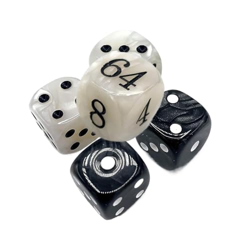 Doubler-Würfel – Mit Vielseitigem Design, Interaktive Würfelkombination Für Familienabendspiele Mit Aufbewahrungstasche | Acryl-Tischspiel, Doppelwürfel Für Camping, Reisen von Generic