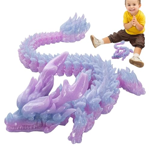 Drache mit Gelenken, bedruckt, -Druck, flexibler Gelenkdrache, Spielzeug, flexible Gelenke, Heimdekoration für Kinder Drache mit Gelenken, bedruckt, -Druck, flexibler Gelenkdrache, Spielzeug, flexible Gelenke, Heimdekoration für Kinder von Generic