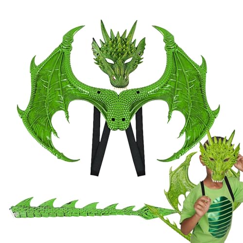 Drachenflügel Schwanz Kostüme Set Drachenschwanz Requisiten Drachen-Cosplay Requisiten Set Drachenflügel Schwanz Set für Kinder Halloween Show Kostüm Set mit Flügel und Schwanz Kinder für rag Drachenflügel Schwanz Kostüme Set Drachenschwanz Requisiten Drachen-Cosplay Requisiten Set Drachenflügel Schwanz Set für Kinder Halloween Show Kostüm Set mit Flügel und Schwanz Kinder für rag von Generic