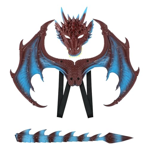 Drachenflügelkostüm | Drachenfliegenflügel verstellbar | Lustiges Drachenkostüm, Fantasy Holloween-Kostüme für Mottoparty, Halloween, Kinder von Generic