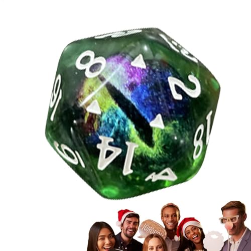 Dragon Eye Dice-Rollenspiel-Würfel, leicht zu lesen 20 Würfelwürfel, RPG-Würfel-Set, polyedrische Würfel-Set, Dragon Eye Dice, komplettes 2-Farb-Würfelsatz, kompatibel mit glänzenden Augen RPG-Tischsp von Generic
