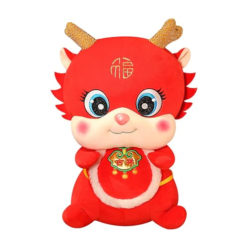 Dragon Plush Figure Mondschäler Neues Jahr, Traditionelle chinesische Dragon Puppe | Festlicher -Ornament, chinesisches Sternzeichen-Plüschtier, weiches Drachenplüschtier für cas Dekoration Dragon Plush Figure Mondschäler Neues Jahr, Traditionelle chinesische Dragon Puppe | Festlicher -Ornament, chinesisches Sternzeichen-Plüschtier, weiches Drachenplüschtier für cas Dekoration von Generic