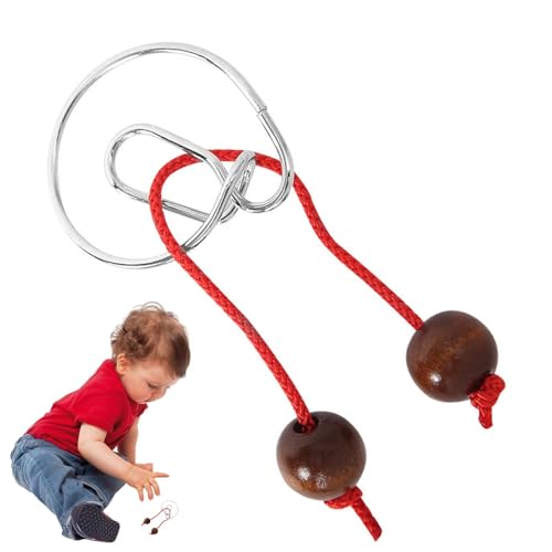 Draht-Denkaufgabe | 8-teiliges Flexibles Denksport-Puzzle | Chinesisches Ring-Zaubertrick-Spielzeug, Interlock-Spiel für Partybevorzugung, Kinder-Erwachsene-Herausforderung von Generic