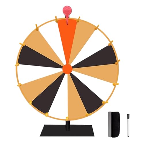 Drehen Sie das Preisrad, Spinner des Preisrads | Bunte löschbare Belohnungsrad, Tischroulette Spinner of Fortune Gira The with Erase, 10/15 Slots Game Spinner Wheel von Generic
