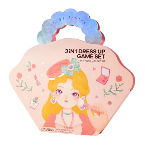 Dress Game Set - Fashion Paper Doll Sticker Book, Craft Activity Kit for Girls, Kids Fun Dress Design | Princess Play Toy Pack, Character Outfits Creation Puzzle Set for Travel Peeltime Dress Game Set - Fashion Paper Doll Sticker Book, Craft Activity Kit for Girls, Kids Fun Dress Design | Princess Play Toy Pack, Character Outfits Creation Puzzle Set for Travel Peeltime von Generic