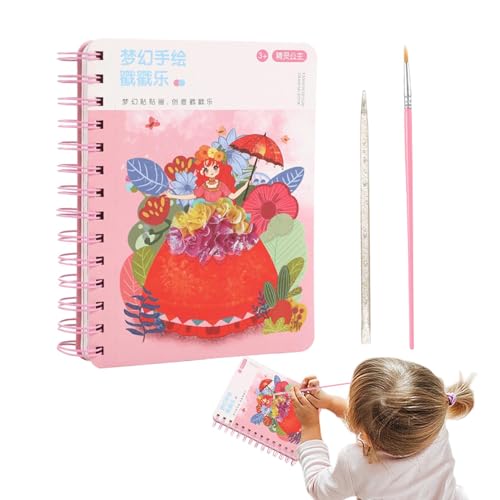 Dress -up -Aufkleberbücher, Prinzessin Dress Up Sticker Toy | Handgefertigte Feen-Dress-up-Aufkleber Spiel - Spielzeug für Feinmotorik, handbemalte Aktivität für Entspannung und Beruhigung Dress -up -Aufkleberbücher, Prinzessin Dress Up Sticker Toy | Handgefertigte Feen-Dress-up-Aufkleber Spiel - Spielzeug für Feinmotorik, handbemalte Aktivität für Entspannung und Beruhigung von Generic