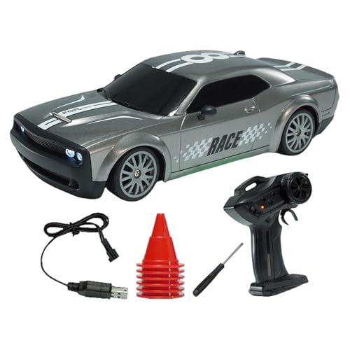 Drift Stunt Car - Elektrisches 4WD -Fernbedienungsfahrzeug, wiederaufladbares RC -Spielzeug | Wettbewerbsgeschwindigkeitsauto mit LED-Licht, Rennmodell im Freien im Freien, Offroad-Kletterer für Hobby Drift Stunt Car - Elektrisches 4WD -Fernbedienungsfahrzeug, wiederaufladbares RC -Spielzeug | Wettbewerbsgeschwindigkeitsauto mit LED-Licht, Rennmodell im Freien im Freien, Offroad-Kletterer für Hobby von Generic