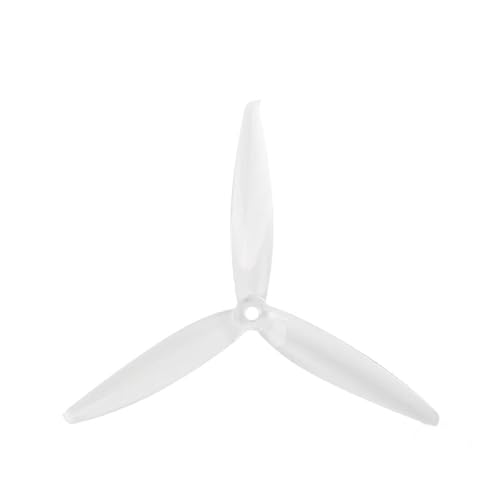 Drohnen Ersatzblatt Zubehör Ersatz 7040 7 Zoll 3-Blatt 7X4X3 PC CW CCW 7 Zoll für FPV-Propeller für FPV-RC-Modelle MAK4 Long Range Drone Prop Teil(Transparent 4PCS) von Generic