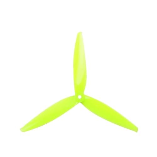 Drohnen Ersatzblatt Zubehör Ersatz 7040 7 Zoll 3-Blatt 7X4X3 PC CW CCW 7 Zoll für FPV-Propeller für FPV-RC-Modelle MAK4 Long Range Drone Prop Teil(Yellow 4PCS) von Generic