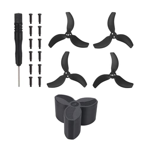 Drohnen Ersatzblatt Zubehör Ersatz Für DJ&I Für Av&at&a 2 Bunte Paddel Propellerblatt Bunte Kleine Leichte Flügel Propeller Ersatz Ersatzteile Zubehör(Black kit 2) von Generic