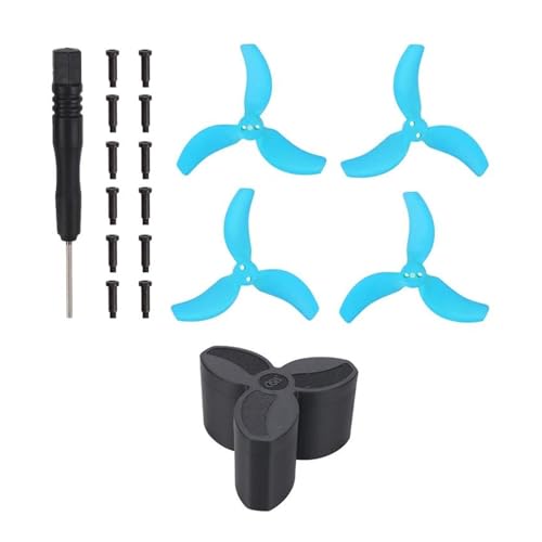 Drohnen Ersatzblatt Zubehör Ersatz Für DJ&I Für Av&at&a 2 Bunte Paddel Propellerblatt Bunte Kleine Leichte Flügel Propeller Ersatz Ersatzteile Zubehör(Blue kit 3) von Generic