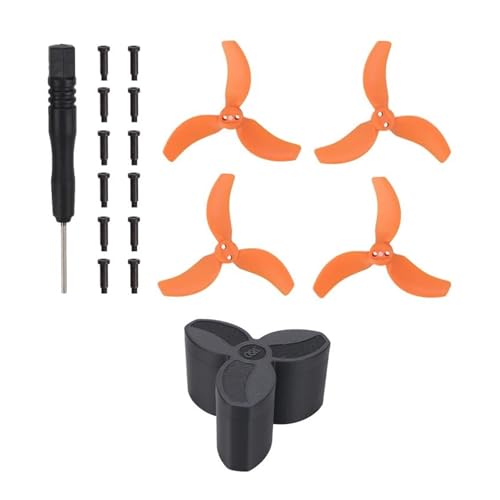 Drohnen Ersatzblatt Zubehör Ersatz Für DJ&I Für Av&at&a 2 Bunte Paddel Propellerblatt Bunte Kleine Leichte Flügel Propeller Ersatz Ersatzteile Zubehör(Orange kit 1) von Generic