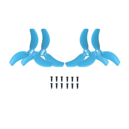 Drohnen Ersatzblatt Zubehör Ersatz Propeller für DJ&I für Av&at&a 2 Drohnenklinge Leichtgewicht Flügelventilator Ersatz Ersatzteile Zubehör Bunte Paddel(Blue 1pairs) von Generic