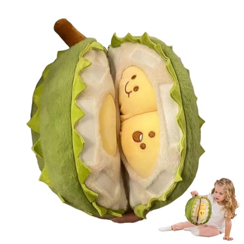 Durian Plüschtier – abnehmbares Fruchtkissen – Entspannungsspielzeug, süßes Durian Plüschtier für Bett, Sofa, Wohnzimmer, Schlafzimmer Durian Plüschtier – abnehmbares Fruchtkissen – Entspannungsspielzeug, süßes Durian Plüschtier für Bett, Sofa, Wohnzimmer, Schlafzimmer von Generic